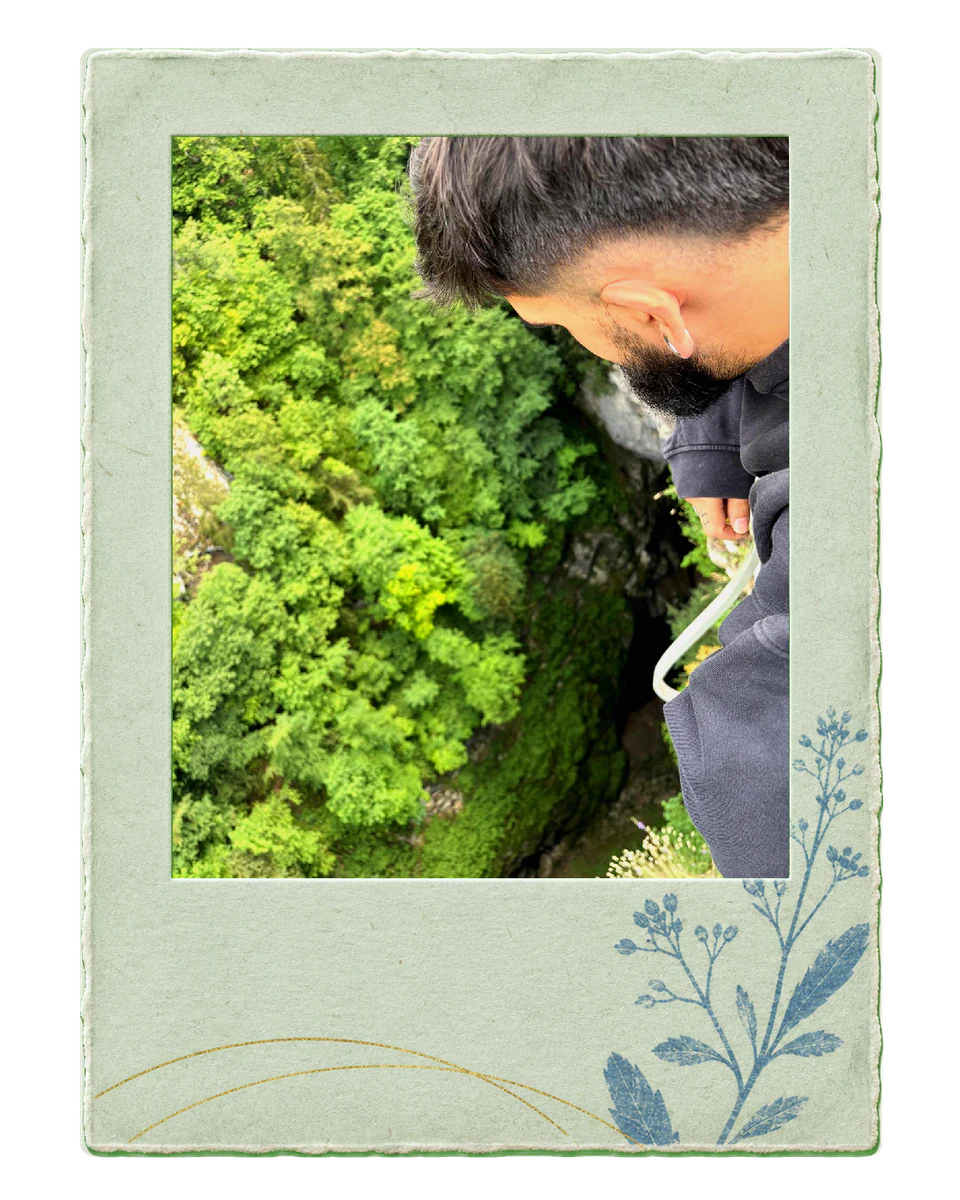 Gorge overlook photograph developed with Pocket 35 in the Herbarium Matte frame
